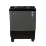 Midea 7.5 KG Semi Computerized High Loading Washing Machine, Rust proof Physique with 1300 RPM (MWMSA075GPG, Black Gray)