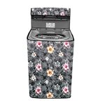 The Furnishing Tree Washing Machine Cowl Floral Gray Appropriate for Godrej 7 Kg Totally-Automated High Loading WT EON 700 A Gp Gr